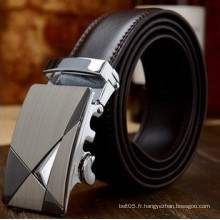 Ceinture en cuir personnalisée à fermeture automatique automatique pour hommes